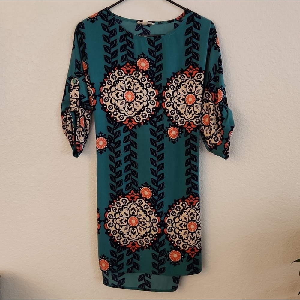 Freeway Multicolor Belted Dress Size Small
